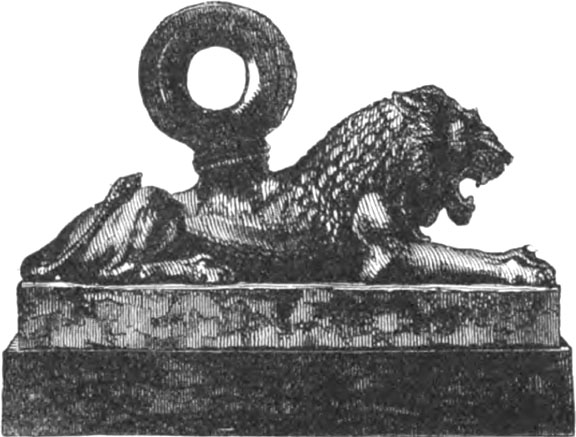 Eherner Löwe als Gewicht
